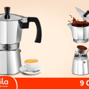 ابريق قهوة موكا 450مل من ديكاكيلا (KMCF025M)