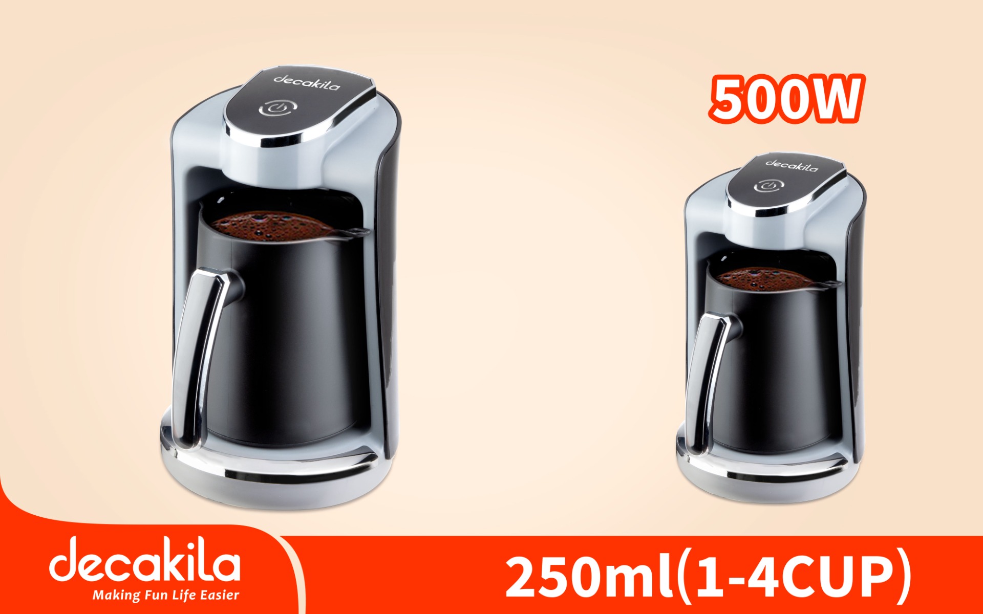 Decakila Turkish coffee maker 500W 250ML (KECF030B)