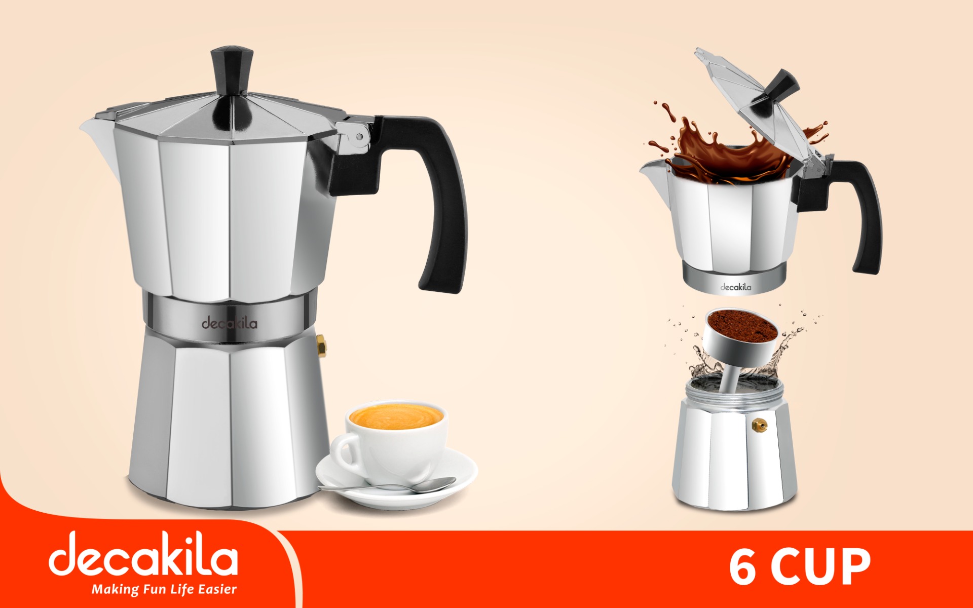 Decakila Moka pot 300ML (KMCF023M)