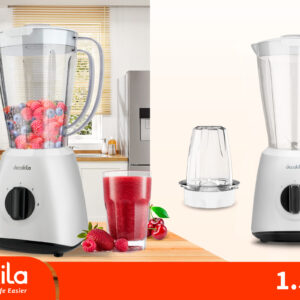 خلاط كهرباء مع مطحنة 1.5لتر | 400واط من ديكاكيلا(KEJB034W)
