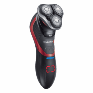Rotary electric shaver with LiftLogic blades and waterproof design for a smooth, contour-adaptive shave.