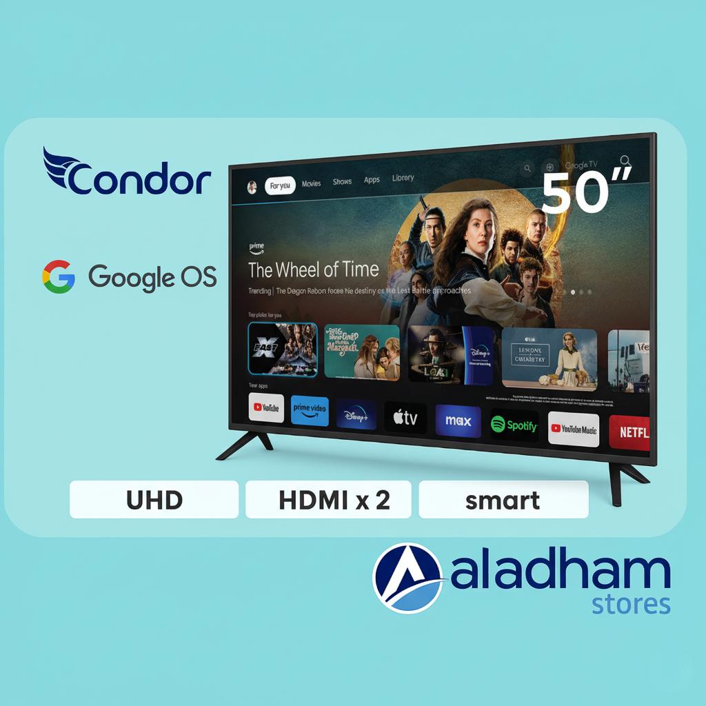 تلفزيون كوندور الذكي 4K UHD مقاس 50 بوصة 50UG700 - الصورة 2