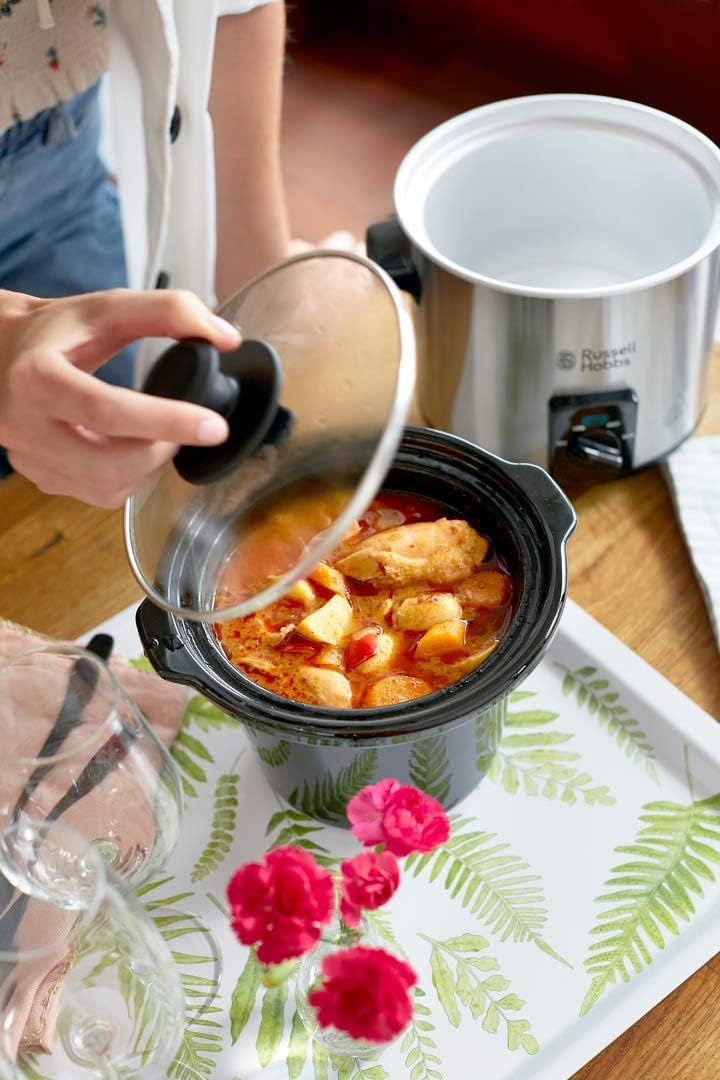صانعة الارز راسل هوبز 25570 – طباخة بطيئة (Compact Slow Cooker) بسعة 2 - الصورة 5