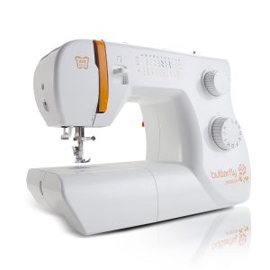 Butterfly Zigzag Sewing Machine JH5823A white design with free arm and LED light