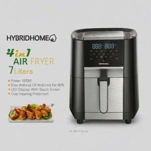 تمتع بتحضير وجبات صحية وسريعة مع قلاية هايبرد هون الهوائية بسعة 7 لتر، الحل الأمثل للعائلات الكبيرة والمناسبات. تصميمها العصري والمتطور يجمع بين القلي الهوائي والطهي المتنوع لتوفير تجربة طهي مثالية. المميزات الرئيسية: • سعة كبيرة 7 لتر: مناسبة لتحضير وجبات لعائلة كبيرة أو مجموعات متعددة. • قلي صحي ومتطور: طعام مقرمش ولذيذ باستخدام كمية قليلة من الزيت. • وظائف متعددة: قلاية هوائية مع خيارات طهي متنوعة لتجربة طهي متكاملة. • تحكم رقمي دقيق: ضبط درجة الحرارة والوقت بدقة للحصول على نتائج مثالية. • أمان عالي: مزودة بحماية من الحرارة الزائدة وإيقاف تلقائي عند الحاجة. • سهولة التنظيف: سلة قابلة للإزالة وطبقة غير لاصقة لتسهيل تنظيف القلاية. استمتع بوجبات صحية وشهية مع قلاية هايبرد هون الهوائية 7 لتر – HF-8820TSD-SS، شريكك الأمثل في المطبخ.