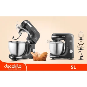 عجانة ديكايلا موديل KEMX003B بوعاء ستانلس ستيل سعة 5 لتر وتصميم عصري