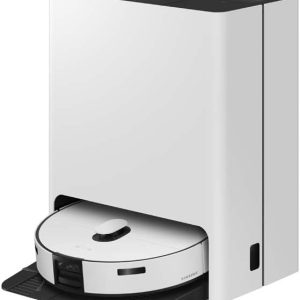 مكنسة سامسونج Bespoke Jet Bot Combo AI الروبوتية لون رمادي فحمي مع محطة التنظيف بالبخار وتقنية التعرف على الأشياء بالذكاء الاصطناعي